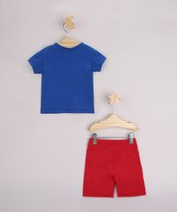 Conjunto-Infantil-Camiseta-Pato-Donald-Manga-Curta-Azul---Bermuda-Vermelho-9958284-Vermelho_3