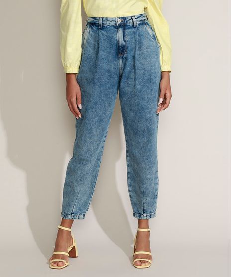 Calca-Jeans-Feminina-Mindset-Slouchy-Cintura-Super-Alta-Marmorizada-Azul-Medio-9971866-Azul_Medio_1