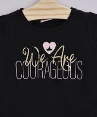 Conjunto-Infantil-Princesas-de-Blusa--We-Are-Courageous--Manga-Curta-Preta---Short-Estampado-Rosa-9962508-Rosa_2