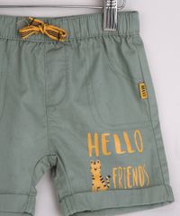 Conjunto-Infantil-Camiseta--Say-Hi-To-My-Friends--Manga-Curta-Off-White---Bermuda-com-Barra-Dobrada-Verde-9950582-Verde_4