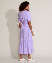 Vestido-Feminino-Mindset-Midi-com-Recortes-e-Faixa-para-Amarrar-Manga-Curta-Lilas-9958200-Lilas_2