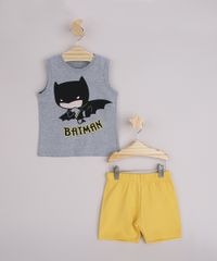 Conjunto-Infantil-Regata-Batman-Cinza-Mescla---Bermuda-Amarelo-9963495-Amarelo_1