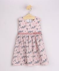 Vestido-Infantil-Estampado-de-Borboletas-com-Laco-Alca-Larga-Rosa-Claro-9963354-Rosa_Claro_1