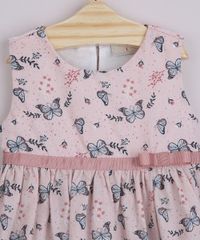 Vestido-Infantil-Estampado-de-Borboletas-com-Laco-Alca-Larga-Rosa-Claro-9963354-Rosa_Claro_3