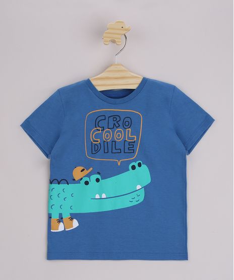Camiseta-Infantil-Jacare--CroCooldile--Manga-Curta-Azul-9963799-Azul_1