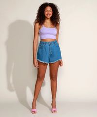 Short-Jeans-Feminino-Sawary-Gode-Cintura-Super-Alta-com-Barra-Desfiada-Azul-Medio-9974031-Azul_Medio_3