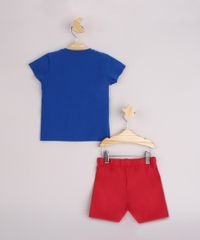 Conjunto-Infantil-Camiseta-Pato-Donald-Manga-Curta-Azul---Bermuda-Vermelho-9952698-Vermelho_3