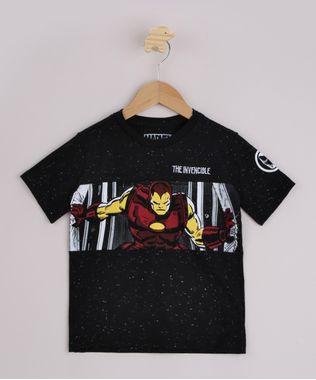 Camiseta-Infantil-Homem-de-Ferro-Manga-Curta-Preta-9955386-Preto_1