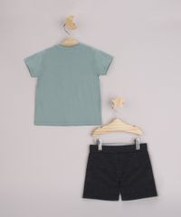 Conjunto-Infantil-Camiseta-Looney-Tunes-Manga-Curta-Verde-Claro---Bermuda-Cinza-Mescla-Escuro-9964791-Cinza_Mescla_Escuro_3