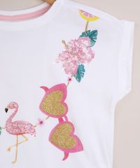 Blusa-Infantil-Flamingos-com-Paetes-Manga-Curta-Off-White-9965413-Off_White_4
