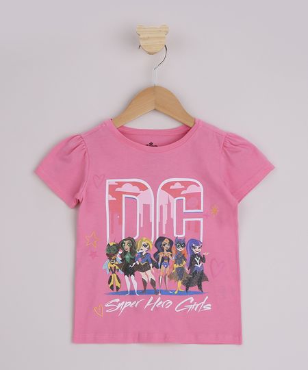 Blusa-Infantil-DC-Super-Hero-Girls-Manga-Curta-Pink-9965821-Pink_1 Blusa-Infantil-DC-Super-Hero-Girls-Manga-Curta-Pink-9965821-Pink_1