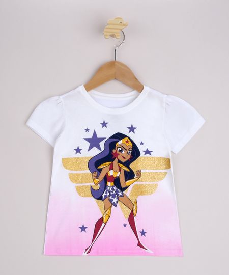 Blusa-Infantil-Mulher-Maravilha-Super-Hero-Girls-Manga-Curta-Off-White-9965828-Off_White_1