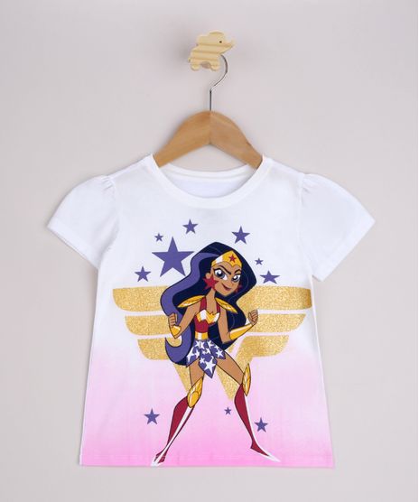 Blusa-Infantil-Mulher-Maravilha-Super-Hero-Girls-Manga-Curta-Off-White-9965828-Off_White_1