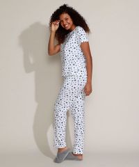 Pijama-Feminino-Estampado-de-Estrelas-Manga-Curta-Branco-9961125-Branco_5