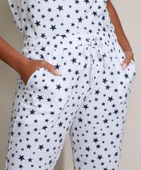 Pijama-Feminino-Estampado-de-Estrelas-Manga-Curta-Branco-9961125-Branco_6