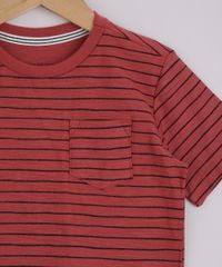 Camiseta-Infantil-Listrado-com-Bolso-Manga-Curta-Laranja-9969170-Laranja_3