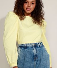 Blusa-Feminina-Mindset-Estampada-Xadrez-Vichy-com-Abertura-e-Amarracao-Manga-Bufante-Decote-Redondo-Amarela-9970606-Amarelo_4