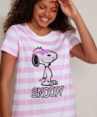 Camisola-Feminina-Snoopy-Listrada-Manga-Curta-Branca-9958296-Branco_2