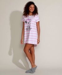 Camisola-Feminina-Snoopy-Listrada-Manga-Curta-Branca-9958296-Branco_3