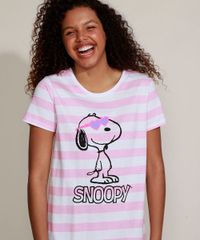 Camisola-Feminina-Snoopy-Listrada-Manga-Curta-Branca-9958296-Branco_5