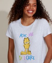 Pijama-Feminino-Garfield-Listrado-Manga-Curta-Cinza-Mescla-9957570-Cinza_Mescla_5