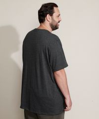 Camiseta-Masculina-Plus-Size-Folhagem--Tropical-Paradise--Manga-Curta-Gola-Careca-Cinza-Mescla-Escuro-9952250-Cinza_Mescla_Escuro_2