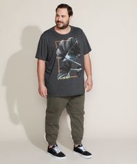 Camiseta-Masculina-Plus-Size-Folhagem--Tropical-Paradise--Manga-Curta-Gola-Careca-Cinza-Mescla-Escuro-9952250-Cinza_Mescla_Escuro_3