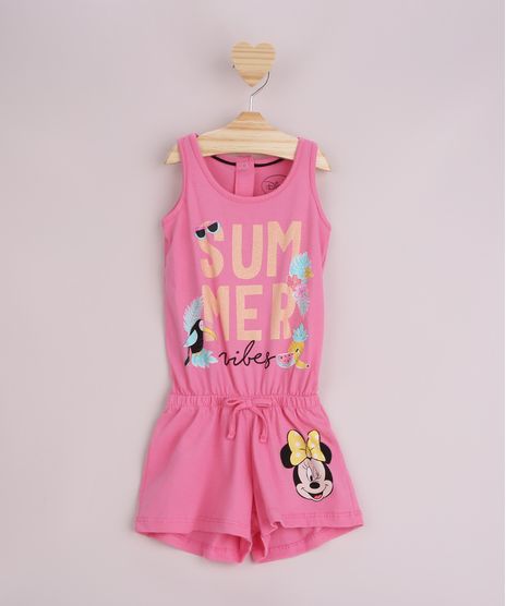 Macaquinho-Infantil-Minnie--Summer--com-Glitter-e-Cordao-Sem-Manga-Rosa-9955556-Rosa_1