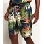 Bermuda-de-Sarja-Masculina-Estampada-Floral-com-Bolsos-Azul-Marinho-9967093-Azul_Marinho_1