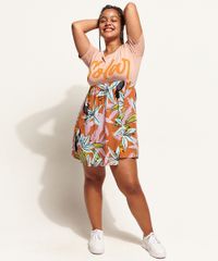 Vestido-Feminino-Curto--Solar--com-Estampa-Floral-Manga-Curta-Rose-9971375-Rose_1