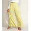 Calca-Feminina-Pantalona-Cintura-Super-Alta-com-Faixa-para-Amarrar-Amarela-Claro-9970262-Amarelo_Claro_1