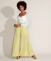 Calca-Feminina-Pantalona-Cintura-Super-Alta-com-Faixa-para-Amarrar-Amarela-Claro-9970262-Amarelo_Claro_6