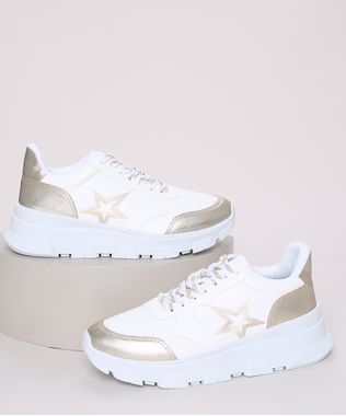 Tenis-Feminino-Oneself-com-Recorte-Metalizado-e-Bordado-de-Estrela-Branco-9943355-Branco_1