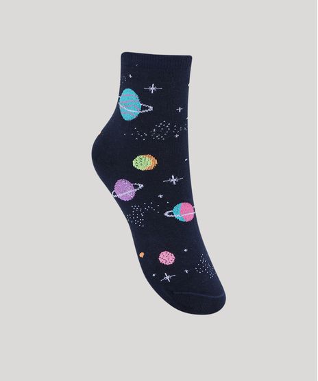 Meia-Feminina-Selene-Cano-Medio-Estampada-de-Planetas-Azul-Marinho-9954825-Azul_Marinho_1