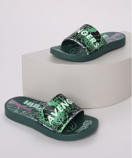 Chinelo-Infantil-Os-Vingadores-Hulk-Slide-Verde-9958621-Verde_1