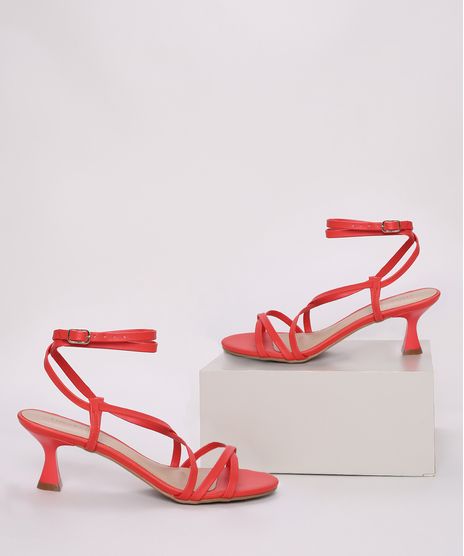 Sandalia-Feminina-Oneself-Salto-Medio-Fino-com-Tiras-para-Amarrar-Vermelha-9965105-Vermelho_1
