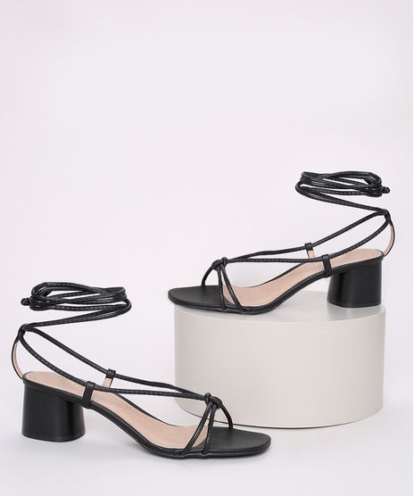 Sandalia-Feminina-Oneself-Salto-Medio-Grosso-com-Tiras-para-Amarrar-Preta-9965702-Preto_1