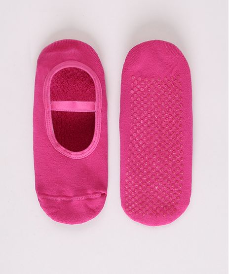 Meia-Feminina-Sapatilha-Antiderrapante-Pink-9969756-Pink_1