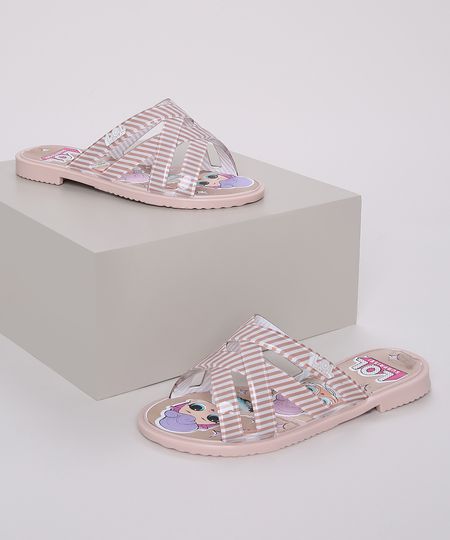 Rasteirinha-Infantil-LOL-Surprise-e-Tiras-Cruzadas-com-Estampada-Listrada-Rose-9972492-Rose_1 Rasteirinha-Infantil-LOL-Surprise-e-Tiras-Cruzadas-com-Estampada-Listrada-Rose-9972492-Rose_1