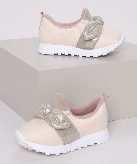 Tenis-Infantil-Molekinha-Calce-Facil-Com-Laco-Metalizado-Bege-Claro-9974777-Bege_Claro_1