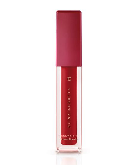 Batom-Liquido-Eudora-Niina-Secrets-Skinny-Matte---Vermelho-Hibisco-Unico-9973556-Unico_1