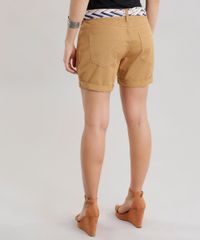 Short-Midi-com-Faixa-Estampada-Geometrica-Marrom-claro-8594853-Marrom_Claro_2