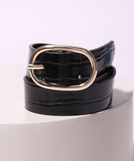 Cinto-Feminino-Medio-Textura-Croco-Preto-9945534-Preto_1