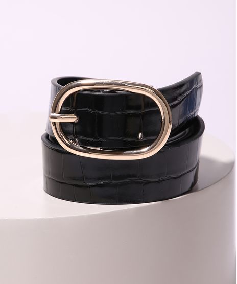 Cinto-Feminino-Medio-Textura-Croco-Preto-9945534-Preto_1