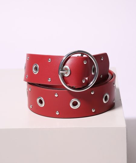 Cinto-Feminino-Medio-com-Tachas-e-Ilhos-Vermelho-9945539-Vermelho_1 Cinto-Feminino-Medio-com-Tachas-e-Ilhos-Vermelho-9945539-Vermelho_1
