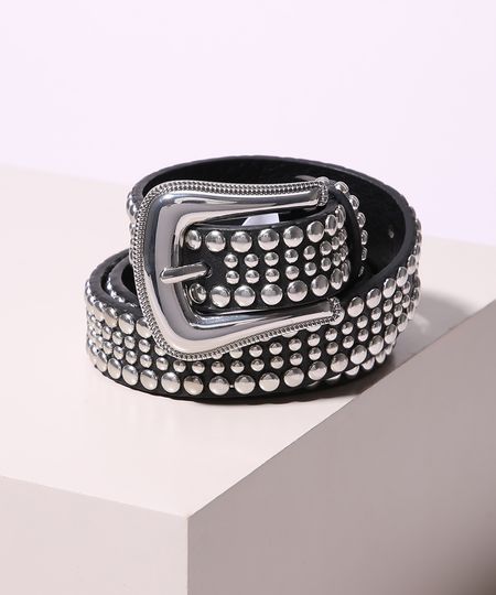 Cinto-Feminino-Skinny-com-Tachas-Preto-9927302-Preto_1