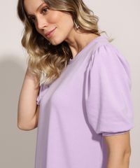 Vestido-de-Moletom-Feminino-Curto-Comfy-com-Babado-Manga-Curta-Bufante-Lilas-9961293-Lilas_4