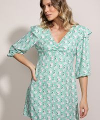 Vestido-Feminino-Muscle-Dress-Curto-Estampado-Floral-Manga-3-4-Verde-Claro-9963017-Verde_Claro_5