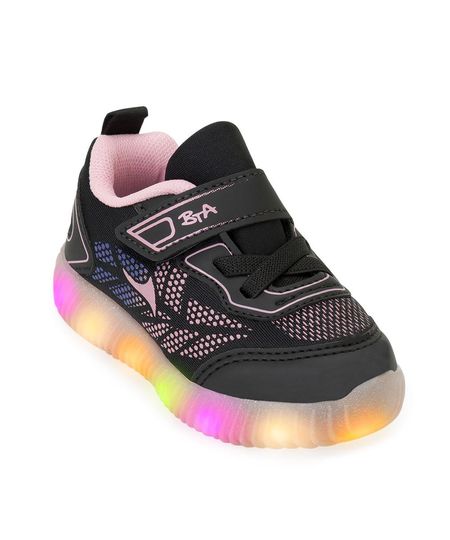 tenis led com defeito
