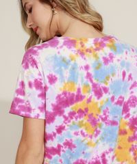 Blusa-Feminina-Ampla--Villains--Estampada-Tie-Dye-Manga-Curta-Decote-Redondo-Multicor-9957944-Multicor_6